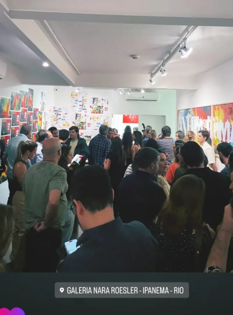 Evento de lançamento na Galeria Nara Roesler - Ipanema, Rio